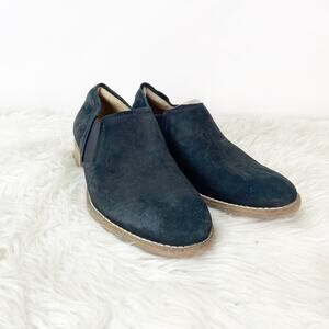 Clarks Cushion 7 M Womens Black Suede Comfort Short Ankle Booties